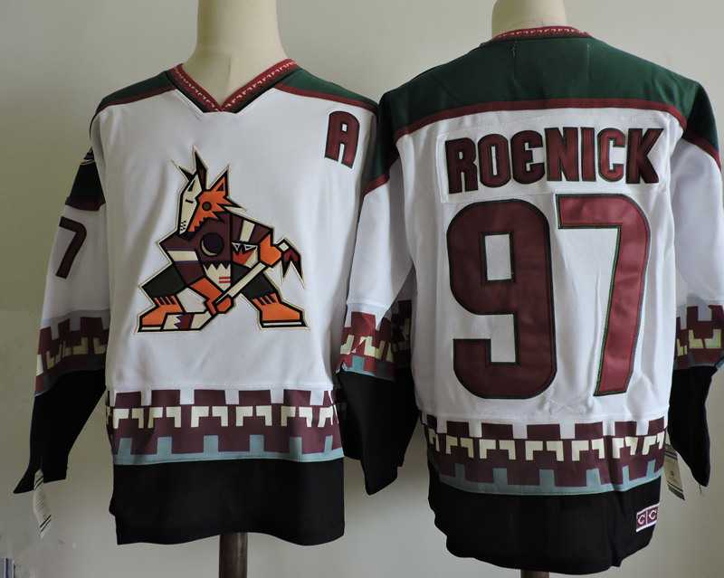 Phoenix Coyotes #97 Roenick White CCM Throwback Stitched Jersey,We sell and wholesale Phoenix Coyotes #97 Roenick White CCM Throwback Stitched Jersey on line form chian!